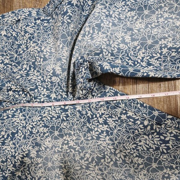 Altar'd State Womens Boho Flare Jeans Size 31 Blue Denim Floral Bell Bottom - Picture 9 of 12